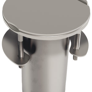 Recessed bushing for carbon pole with hinge cover