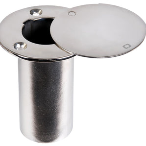 Recessed bushing for carbon pole with rotating cover