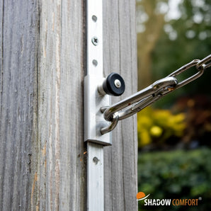 Aluminium rail met RVS schuifsysteem Shadow Comfort