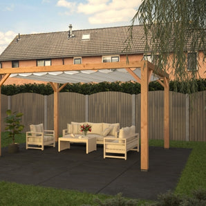 Shadow Comfort Pergola met Harmonicadoek