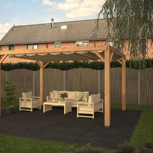 Shadow Comfort Pergola met Harmonicadoek