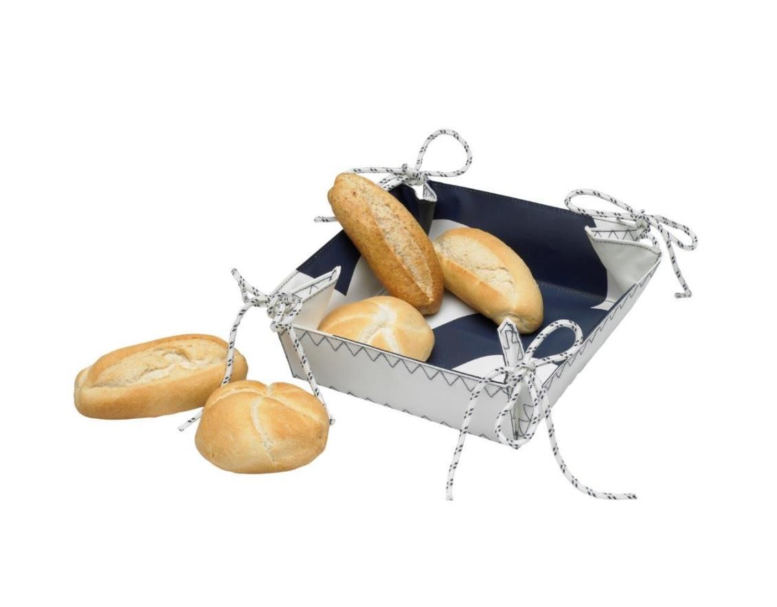Zeildoek broodmand Bread Basket navy
