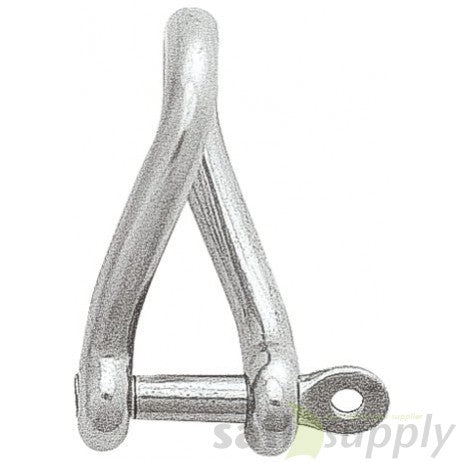 Talamex Gedraaide sluiting kort rvs captive pin 8mm