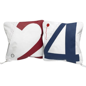 Kussen van Zeildoek | Met Vulling | Navy of Royal Blue