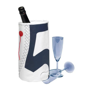 Zeildoek wijnkoeler voor 1 fles